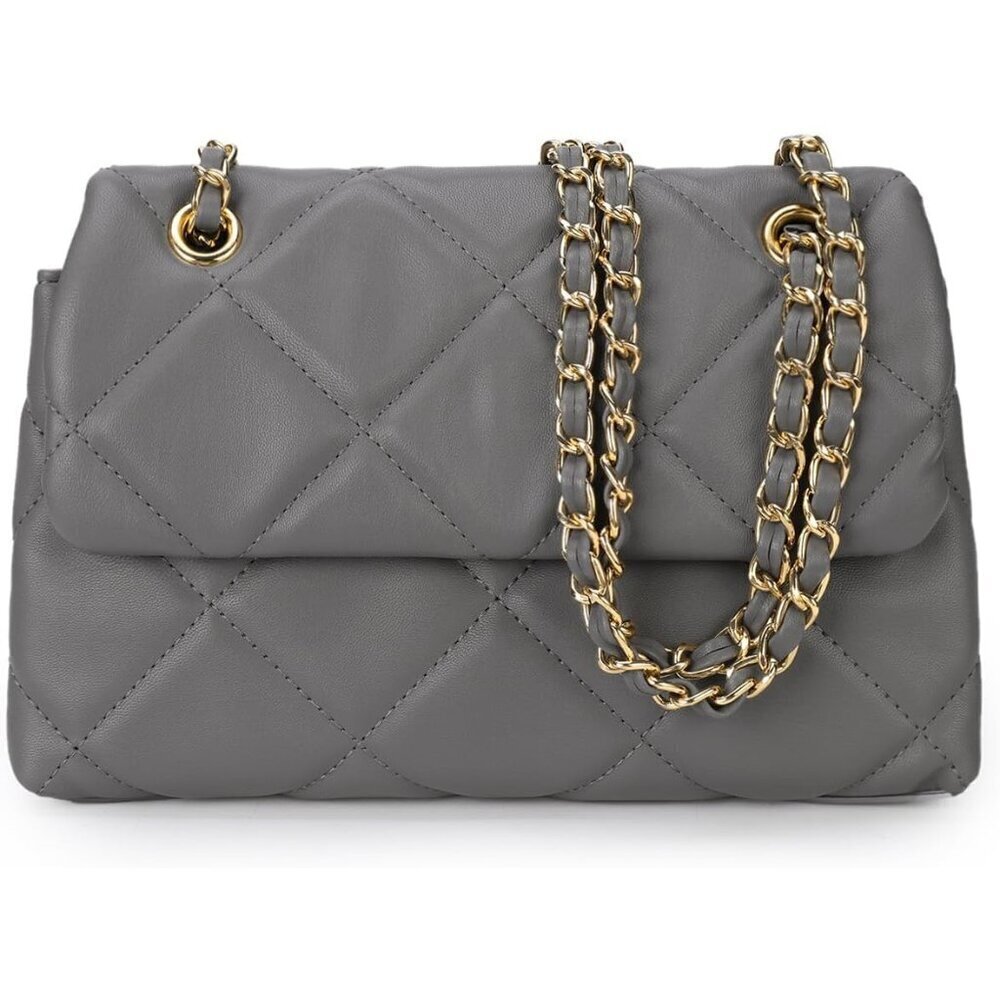 Gladdon Women's Grey Small Ladies Trendy Clutch Purses Cute Designer Hand-Bag